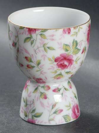 Rose Chintz Double Egg Cup by Lefton
