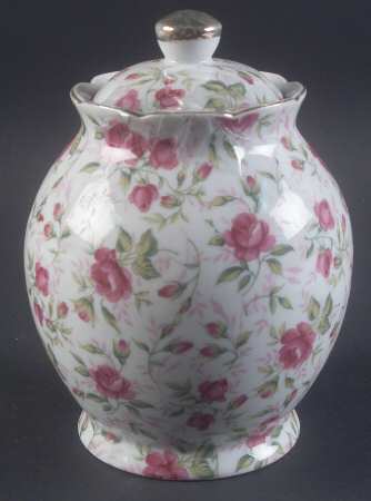 Rose Chintz 4" Storage Jar & Lid