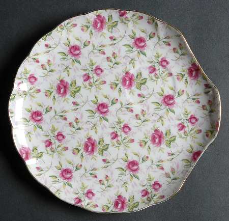 Rose Chintz Snack Plate