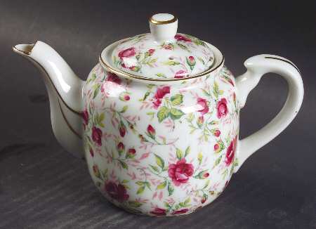 Rose Chintz Individual Teapot & Lid