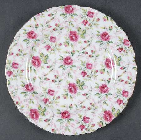 Rose Chintz Salad Plate
