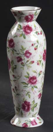 Rose Chintz 6" Bud Vase by Lefton