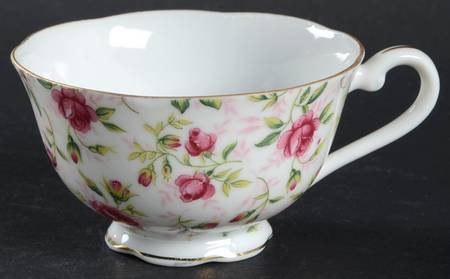 Rose Chintz Footed Cup