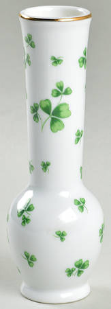 Shamrock St Patrick 6" Bud Vase