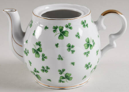 Shamrock St Patrick Musical Teapot No Lid