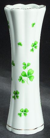 Shamrock St Patrick 7" Vase