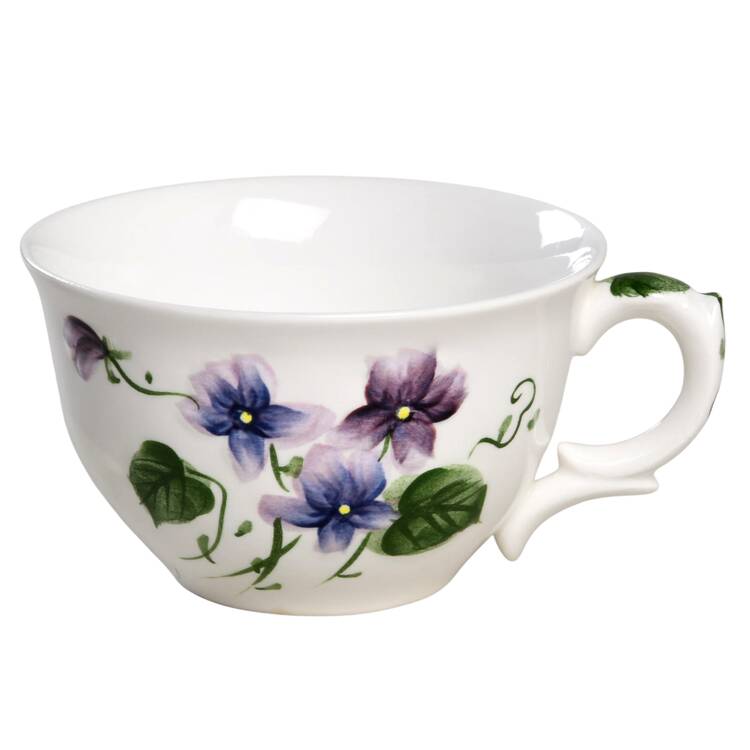 Sweet Violets Flat Cup