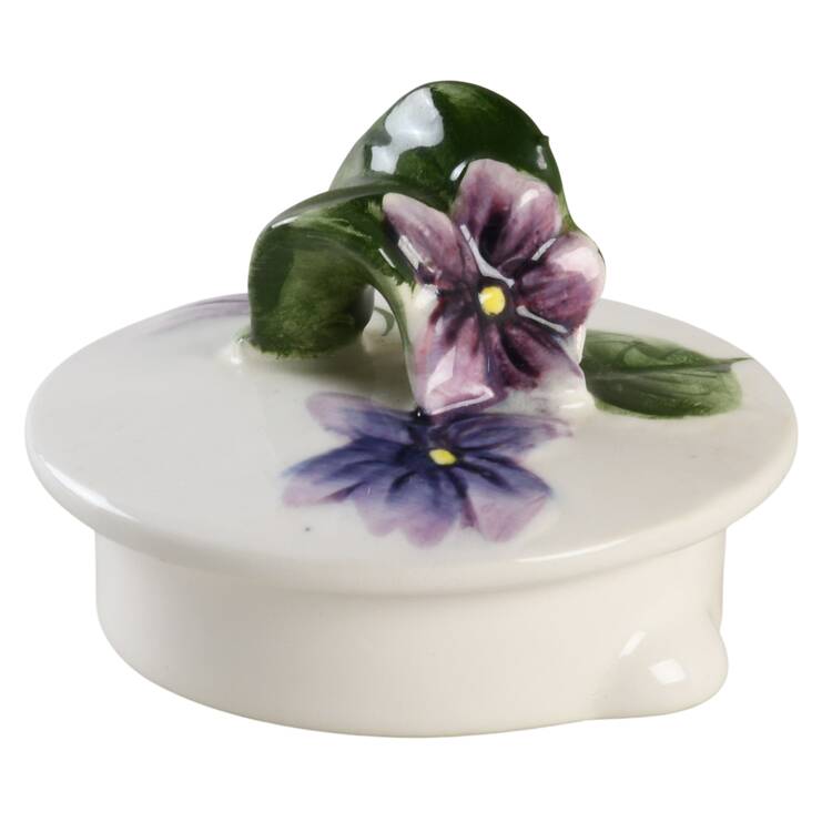 Sweet Violets Lid for Teapot