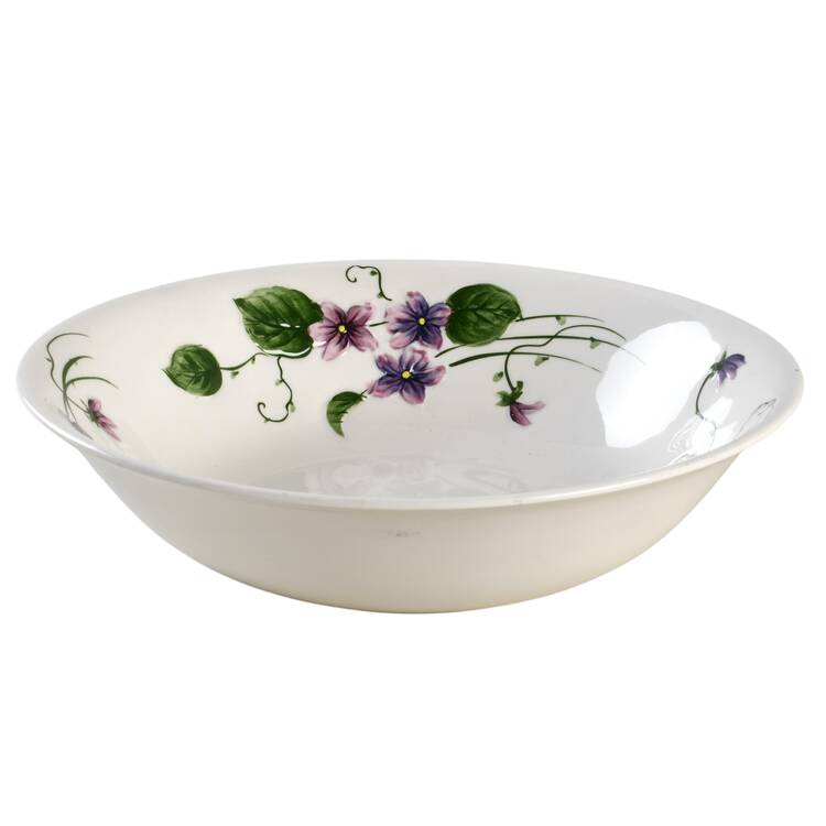Sweet Violets 10" Round Vegetable Bowl