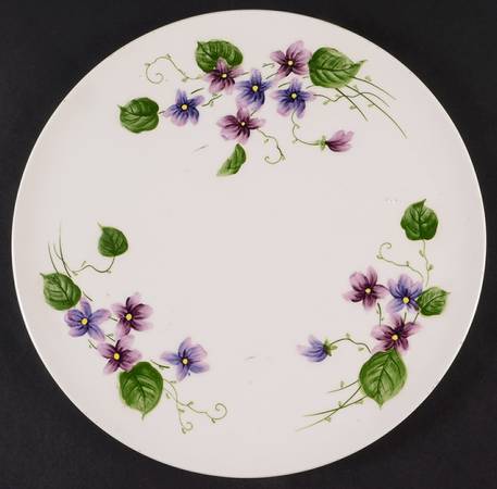 Sweet Violets Cake Plate