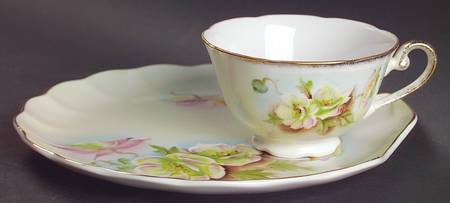 To A Wild Rose Snack Plate & Cup Set