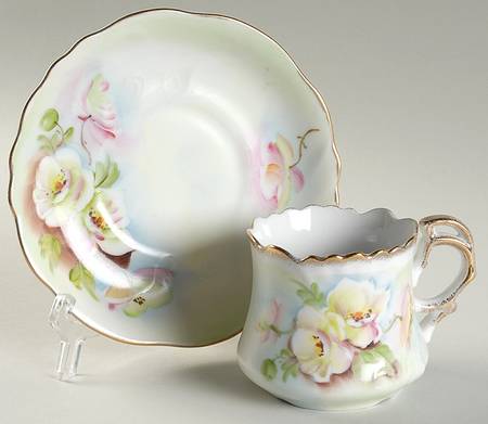 To A Wild Rose Flat Cup & Saucer Set