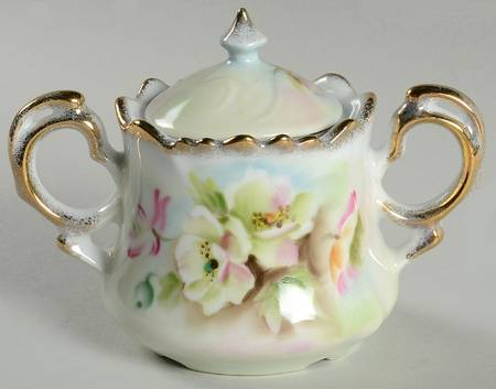 To A Wild Rose Sugar Bowl & Lid
