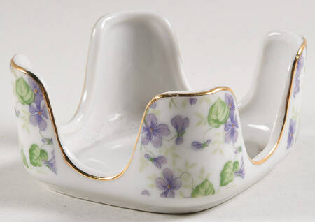 Violet Chintz Ashtray Set with Holder, Holder Only