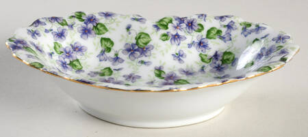 Violet Chintz Heart Shaped Tray