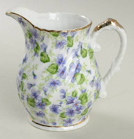 Violet Chintz Creamer
