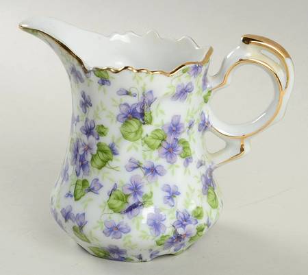 Violet Chintz Creamer