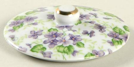 Violet Chintz Lid for Mini Stacking Teapot