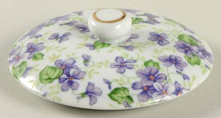 Violet Chintz Lid for Mini Stacking Teapot