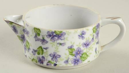 Violet Chintz Stacking Mini Creamer