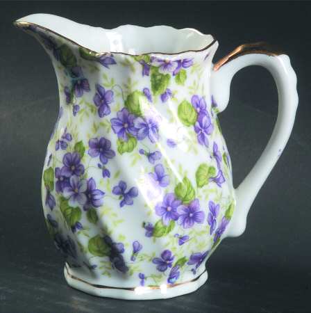 Violet Chintz Creamer