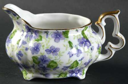 Violet Chintz Mini Creamer