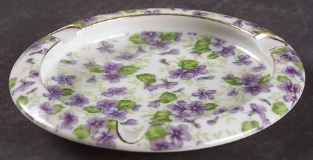 Violet Chintz 5" Ashtray