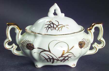 Wheat Mini Sugar Bowl & Lid