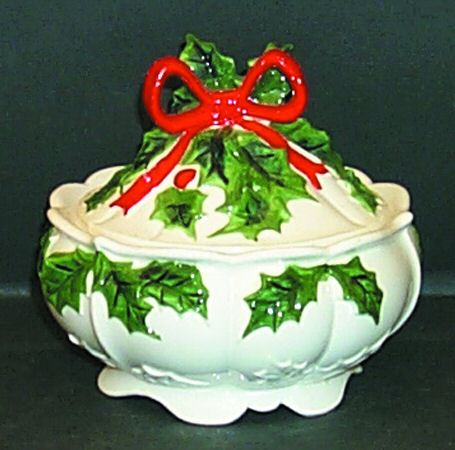 White Holly Candy Box & Lid