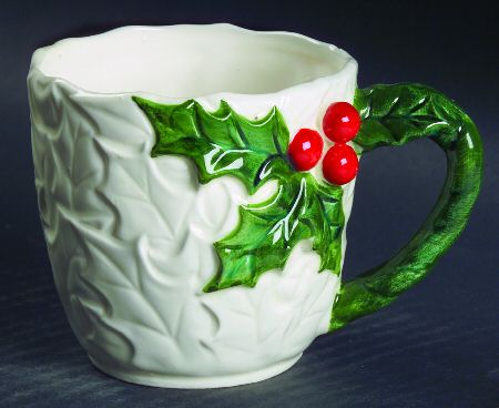 White Holly Mug