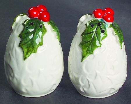 White Holly Salt & Pepper Set