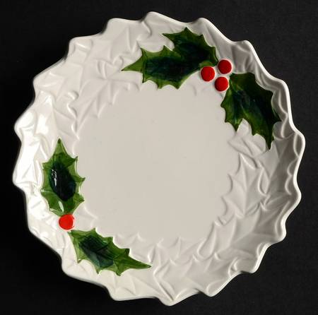 White Holly Bread & Butter Plate
