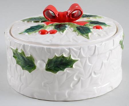 White Holly Large Candy Box & Lid