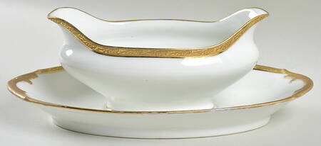 Elysee Gravy Boat with Attached Underplate