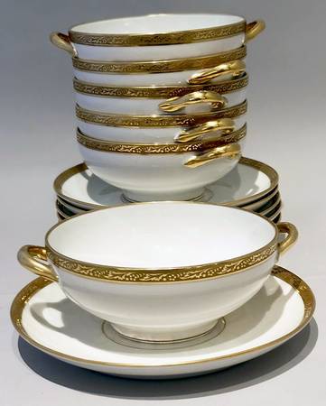 Elysee Flat Cream Soup Bowl & Saucer Set