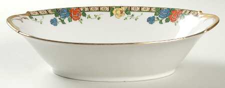 Fleurette 9" Oval Vegetable Bowl