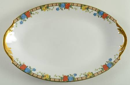 Fleurette 13" Oval Serving Platter