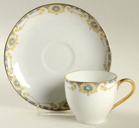 Grisette Flat Demitasse Cup & Saucer Set