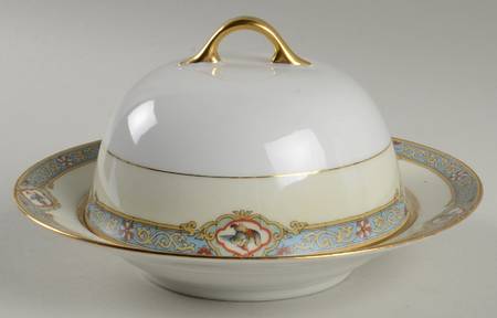 Riviere Round Covered Butter with Strainer