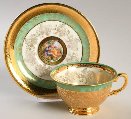 LEM1 Footed Cup & Saucer Set