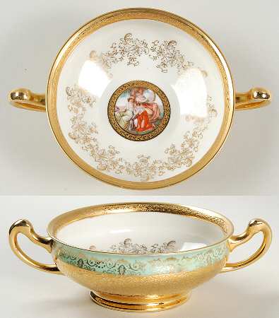 LEM1 Footed Cream Soup Bowl