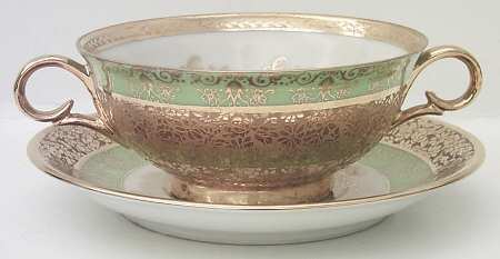 LEM1 Flat Cream Soup Bowl & Saucer Set