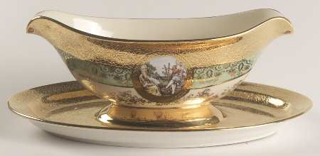LEM1 Gravy Boat with Attached Underplate