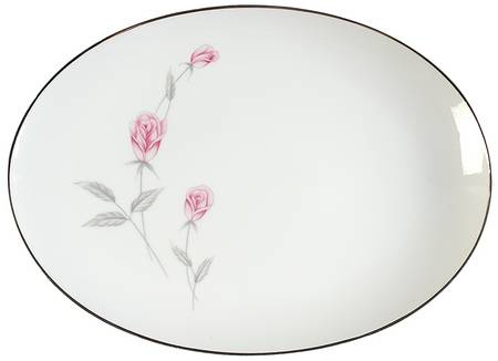 Belle Rose 14" Oval Serving Platter
