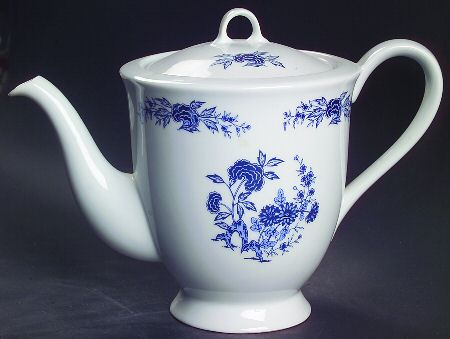 Blue Meissen Teapot & Lid