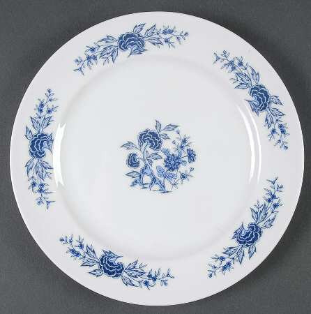 Blue Meissen Salad Plate