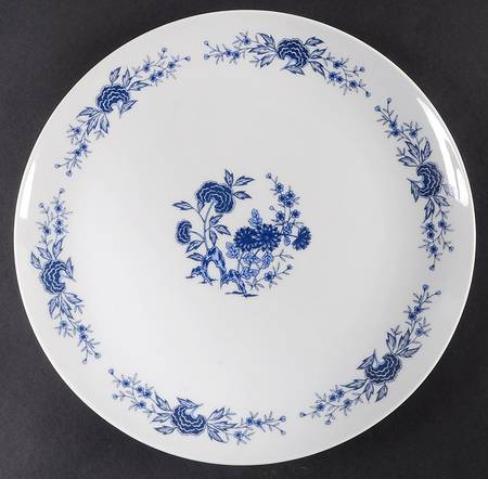 Blue Meissen 12" Chop Plate (Round Platter)