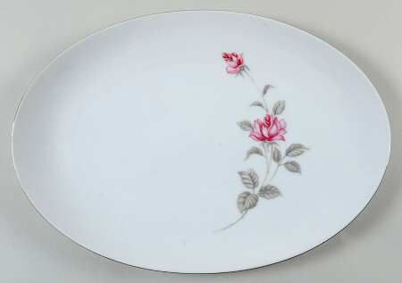 Enchanted Rose 14" Oval Serving Platter