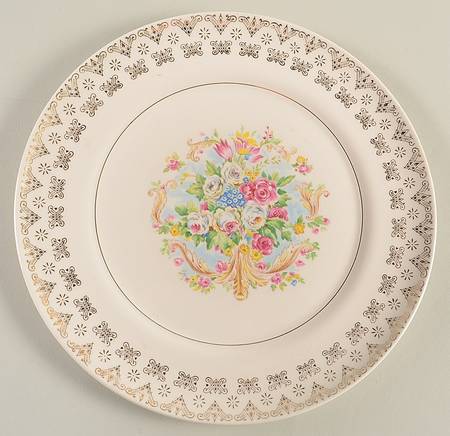 Old Mirror Luncheon Plate