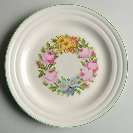 Petit Point Luncheon Plate